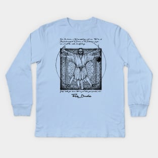The Vitruvian Dude Kids Long Sleeve T-Shirt